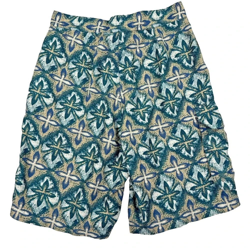 Arizona Board Shorts Mens 32 Mosaiq Swim Trunks Bohemian Pockets Drawstring‎